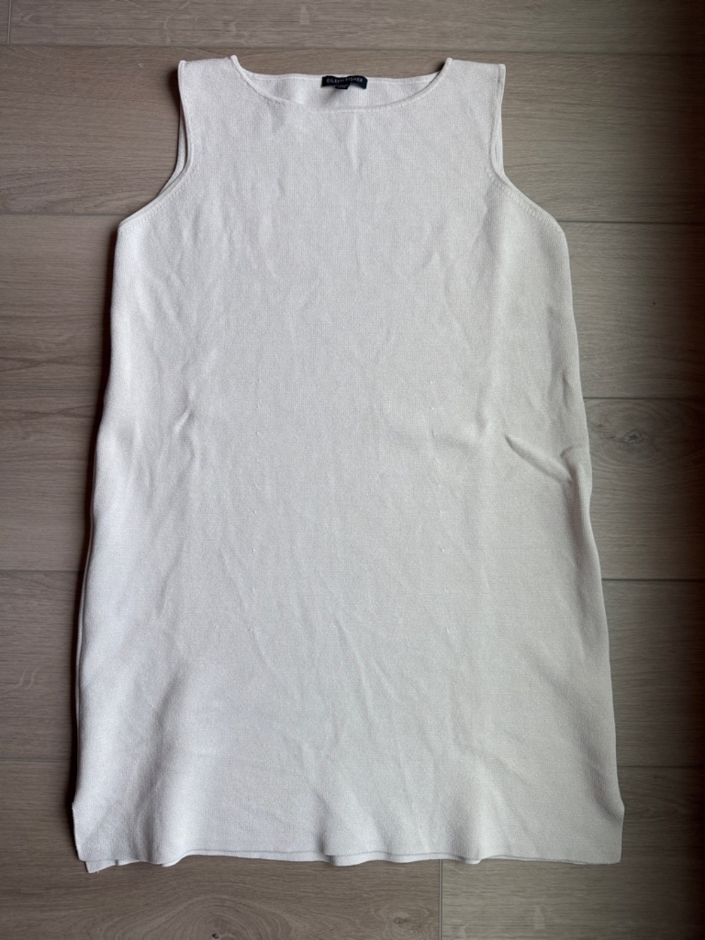 Eileen Fisher beige / cream shift dress, size medium